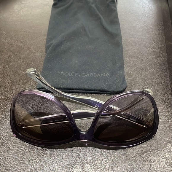 🌟🆕 Dolce & Gabbana Violet purple large resin sunglasses DG 4151 - Picture 6 of 13